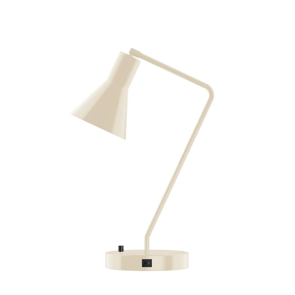 Montclair Lightworks TLD436-16-L10 21" J-series Led Table Lamp, Cream